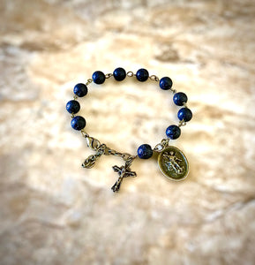 Lava Rock Rosary Bracelet