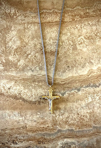 Larger Two Tone Crucifix
