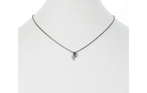 Cross and Stud Necklace